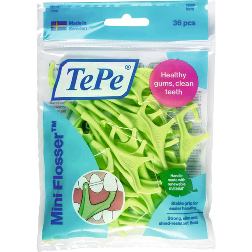 TePe GOOD Mini Flosser™ Pakke 36 Stk. grønn
