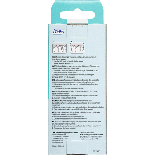 TePe® Bridge &amp; Implant Floss Eske 30 Stk.