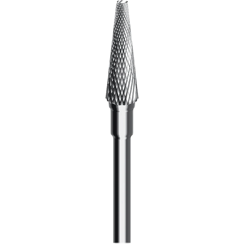 Carbide taper milling cutter 2436 Cross serration , flat top, HP, figure 186, 13 mm, 4°, ISO 031