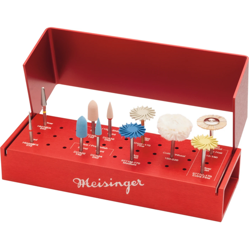 Adjusting &amp; Polishing Kit Kit 11 instruments (2 cutters, 9 polishers)