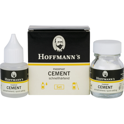 HOFFMANN'S CEMENT 35 g pulver hurtigherdende, hvitaktig, 15 ml væske