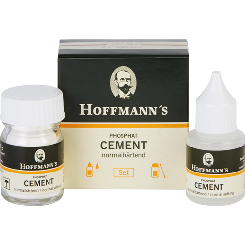 HOFFMANN'S CEMENT 35 g pulver normal herdende hvitgul, 15 ml væske