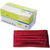 smartmask Plus munnbind 50 lateksfrie, 4-lags, vinrød