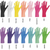 MAGENTA PEARL 100 stk pudderfrie, magenta, M