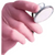 MICRO-TOUCH NITRAFREE hansker 100 stk. pudderfrie, rosa, L