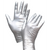 FANCY SILVER 100 stk. pudderfrie, silver, M