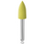 EVE ECOCOMP 10 stk mørkegul, fin, RA, flammeform, 5 x 10 mm