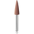 EVEFLEX polerer 10 stk. rød medium, RA, flammeform, 4 x 12 mm