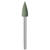 EVEFLEX polerer 10 stykker grønn fin, FG, flammeformet, 3 x 6,5 mm