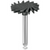 EVEFLEX TWIST 100 stk. svart grov, RA, twist-form, 23 x 1,6 mm