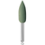 EVEFLEX polerer 10 stk. grønn fin, RA, flammeform, 5,5 x 15 mm
