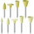 EVE ECOCOMP sett 8 deler (4 x lysegul EC11m, EC3Km, EC7m, EC18m, 4 x mørkegul EC11f, EC3Kf, EC7f, EC18f), RA