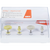 Jiffy Natural Composite polerer poleringssett 4 deler (2 x medium, 2 x fin), RA, 1 plastblokk