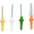 Pic-Brush introkit1 stk. blå transparent, 4 børster (hvit, grønn, blå, oransje)