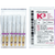 K3 Files 6 stk. ISO 040, Taper .02, 25 mm