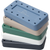 Borstativ stk. for 14 instrumenter, turkis, 7,5 x 3,8 x 1,3 cm