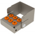 PLUG IN borholder stk. for 6 instrumenter (2 rader med 3 hull), oransje, 3,5 x 2,5 x 3 cm