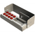 PLUG IN PLUS borholder stk. for 8 instrumenter, rød, 8,4 x 2,7 x 3,2 cm
