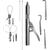 KKD Type B profesjonelt sett 1 stk., 3 tilkoblinger (type 1, type 2, type 3), enkel- og dobbel-sløyfespiss, reservewirer