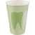 Drikkebeger hardt papir 2 000 stk tannmotiv grønn