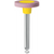 EVE DIAPOL stk. rosa medium, RA, hjulformet, 11 x 2 mm