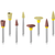 EVE DIAPRO stk. gul fin, RA, fasong liten spiss, 3 x 7,5 mm