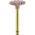 Diamant polerer 9769 2 stk rosa medium, RA, twist-formet, 1,6 mm, ISO 100