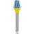 EVE DIAPOL OCCLUFLEX 10 stk. blå, grov, RA, figur Occluflex, 5,5 x 8,8 mm