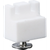 PTFE-holder del inkludert skrue, for 2 pinsetter