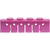 Silikon bøyleholder stk. rosa, for 6 instrumenter, 3029S+klips