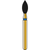DIATECH diamanter G368 5 stk. blå medium (M), FG, fasong 257 flammeform, 5 mm, ISO 023