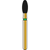DIATECH diamanter G379 5 stk grønn grov (C), FG, figur 277 egg, 5 mm, ISO 023