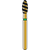 DIATECH diamanter G379T 5 stk. grønn grov (C), FG, figur 277 egg, 5 mm, ISO 023