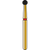 DIATECH diamanter G801 5 stk. rød fin (F), FG, fasong 001 kule, 2 mm, ISO 020