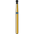DIATECH diamanter G802 5 stk blå medium (M), FG, figur 002 rund hals dekket, 2,3 mm, ISO 014