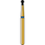 DIATECH diamanter G802 5 stk blå medium (M), FG, fasong 002 rund hals dekket, 2,3 mm, ISO 014