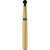 DIATECH diamanter G802 5 stk. blå medium (M), FG, figur 002 rund hals belagt, 2,3 mm, ISO 016