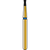 DIATECH diamanter G806 5 stk. blå medium (M), FG, figur 019 omvendt kjegle, 2,2 mm, ISO 010