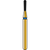 DIATECH diamanter G830L 5 stk blå medium (M), FG, figur 234 pære lang, 4 mm, ISO 010