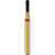 DIATECH diamanter G830L 5 stk. rød fin (F), FG, figur 234 pære lang, 4 mm, ISO 012