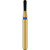 DIATECH diamanter G830L 5 stk blå medium (M), FG, figur 234 pære lang, 4 mm, ISO 012