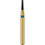 DIATECH diamanter G845 5 stk. blå medium (M), FG, fasong 170 kjegle flat ende, 4 mm, ISO 010