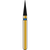 DIATECH diamanter G852 5 stk blå medium (M), FG, figur 164 konisk kjegle, 6 mm, ISO 016