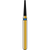 DIATECH diamanter G855 5 stk. blå medium (M), FG, fasong 197 rund kjegle, 6 mm, ISO 012