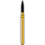 DIATECH diamanter G860 5 stk. gul ekstra fin (XF), FG, fasong 245 flamme, 5 mm, ISO 012