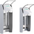 Veggdispenser pluss stk. Dispenser E for 500 ml flaske, kort armspak