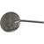 Munnspeil 12 stk. 24 mm, flat, rhodium-effekt
