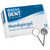 Munnspeil 12 stk Rhodium nr. 4 flat 22 mm