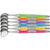 Crystal HD munnspeil Soft Grip 12 stk. assorterte fluoriserende, størrelse 5, ⌀ 24 mm
