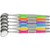 Crystal HD munnspeil Soft Grip 12 stk. assorterte fluoriserende, størrelse 4,  22 mm